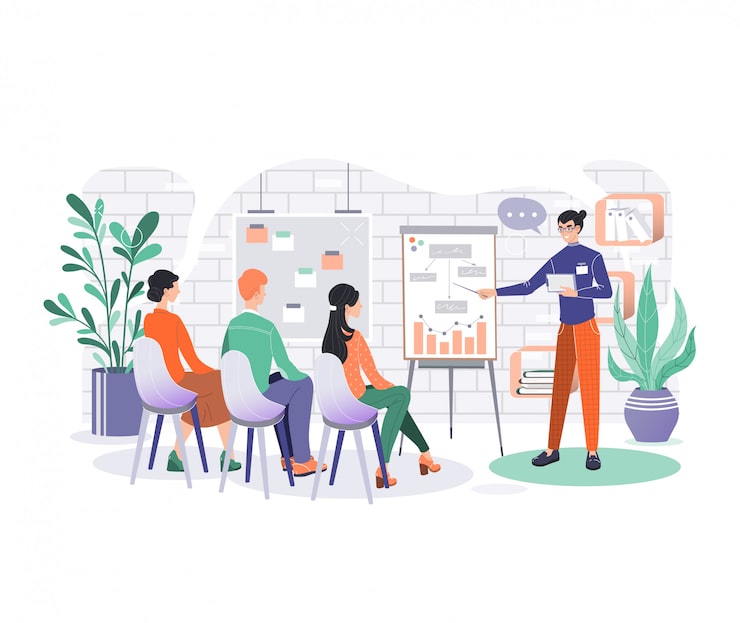 Public Speaking and Presentation Masterclass Illustration